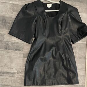 Tuckernuck Black Mini Dress with Scoop Neck